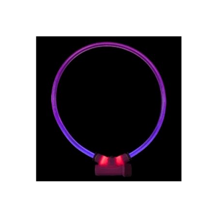 PETPATH Lumitube Illuminated Dog Safety Collar, Bright Purple - Small To Medium PE2643749